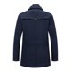 thumbnail image 4 of Abrigo de invierno para hombre, abrigo corto de lana de invierno, abrigo de lana de longitud media, chaqueta de invierno corta con cuello doble extraíble para negocios, ocio al aire libre,, 4 of 6