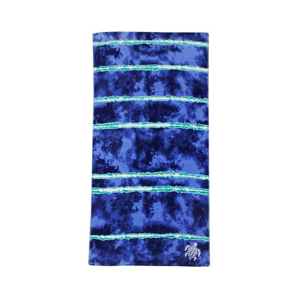 SEAKEEPER PRINTED BEACH TOWEL - Stripe Blue