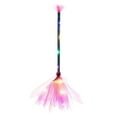 thumbnail image 3 of NQyIOS Lighted Witch Broom with LED Lights - Witches Broomstick Prop for Halloween Party & Decoration, Pink 2 Pcs, 3 of 5
