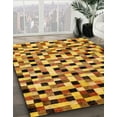 thumbnail image 3 of Ahgly Company Machine Washable Indoor Rectangle Abstract Beer Orange Area Rugs, 8' x 10', 3 of 7