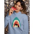 thumbnail image 2 of Image Conscious Penguin And Shark Greeting Hoodie Women -Jay Fleck Designs, Female 4X-Large, 2 of 4