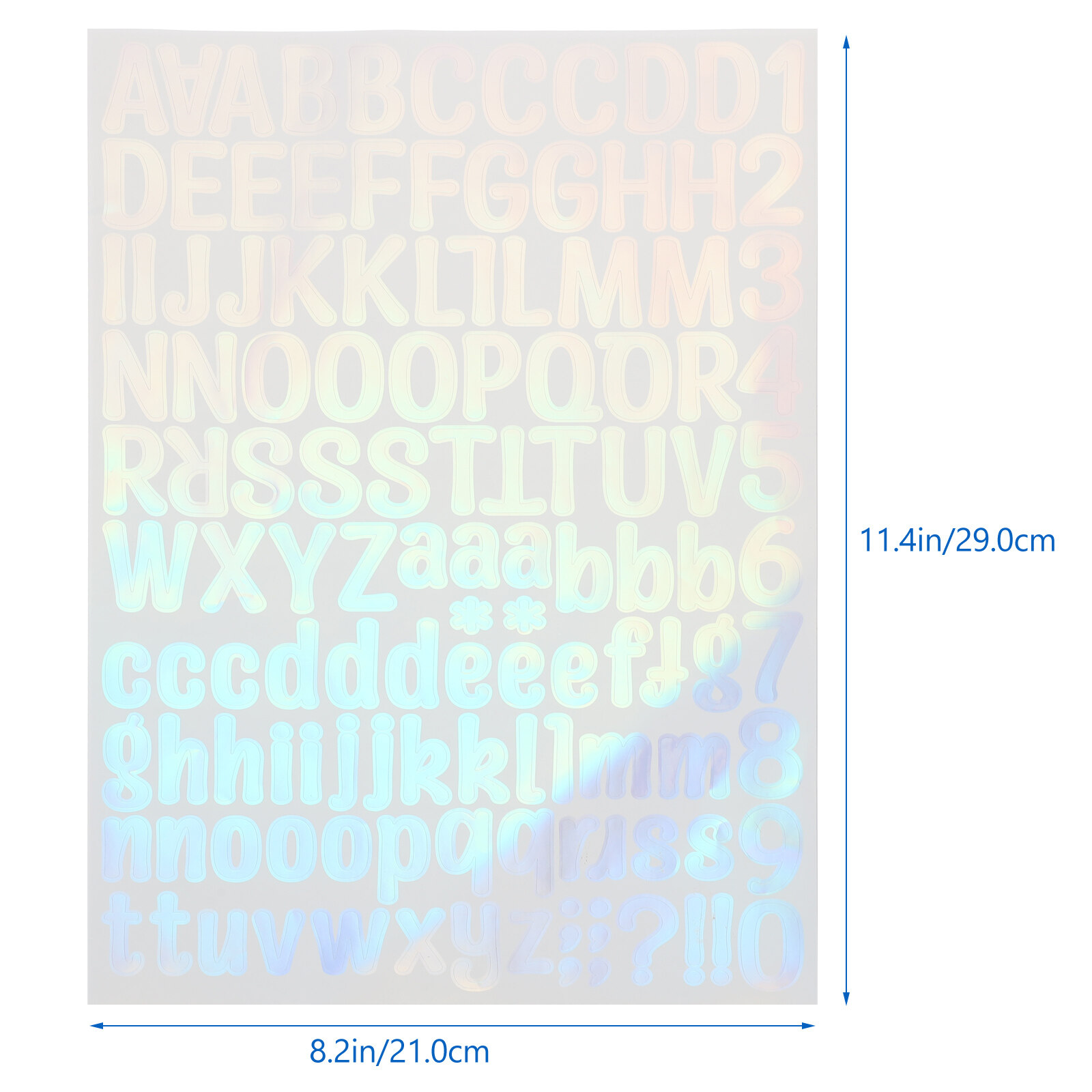 10 Sheets Vinyl Letters Stickers Decorative Vinyl Letters Numbers