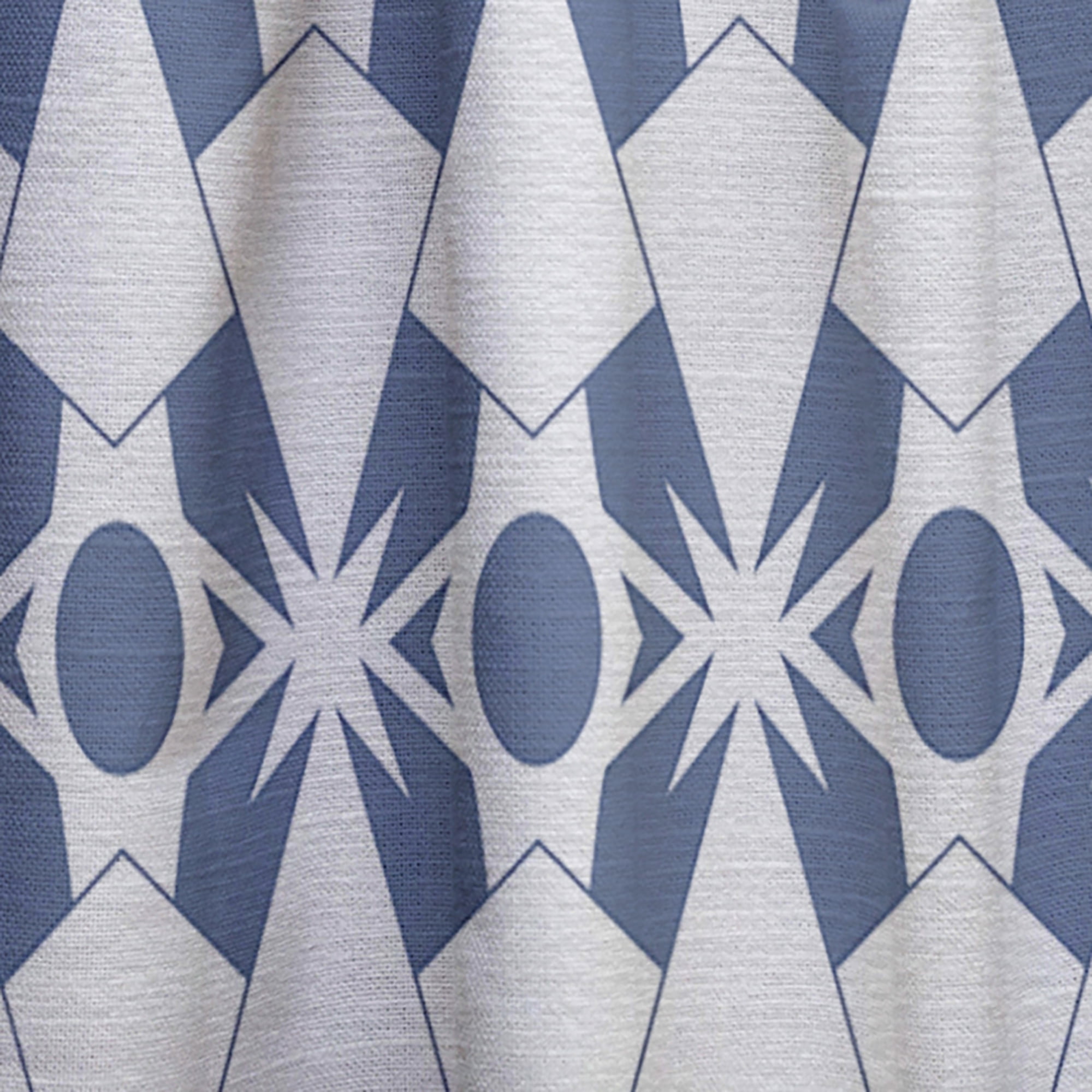Designart 'Abstract Retro Geometrical Design Pattern I ' Mid-Century Modern Curtain Panel