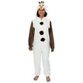 thumbnail image 4 of Disney Frozen Olaf Adult Cosplay Costume Plush Pajama One-Piece Union Suit, 4 of 4
