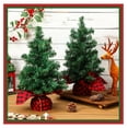 thumbnail image 6 of 6 Pcs Mini Artificial Christmas Tree Unlit Fake Christmas Decorative Xmas Fake Pine Tree Decor with Base for Table Decorations (19.69 Inch), 6 of 7