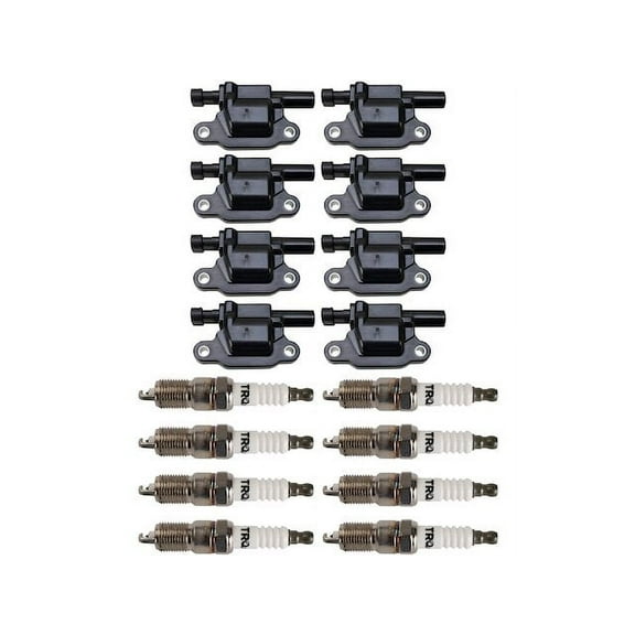 Ignition Coil and Spark Plug Kit 16 Piece - Compatible with 2007 - 2016 Cadillac Escalade 6.2L V8 2008 2009 2010 2011 2012 2013 2014 2015