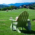 thumbnail image 2 of ResinTEAK All Weather Folding Adirondack Chair, HDPE Poly Lumber Green, 2 of 7