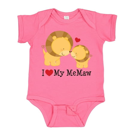 

Inktastic I Love My Memaw Gift Baby Boy or Baby Girl Bodysuit