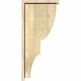 thumbnail image 3 of 6"W x 14"D x 30"H Ridgewood Rough Sawn Corbel w/Backplate, Douglas Fir, 3 of 9