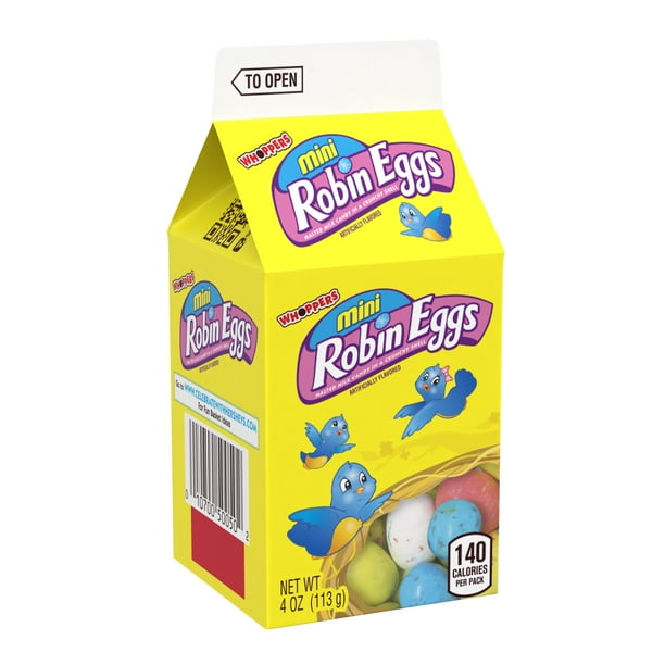 Whoppers, Mini Malted Milk Ball Robin Eggs Candy, 4 Oz.