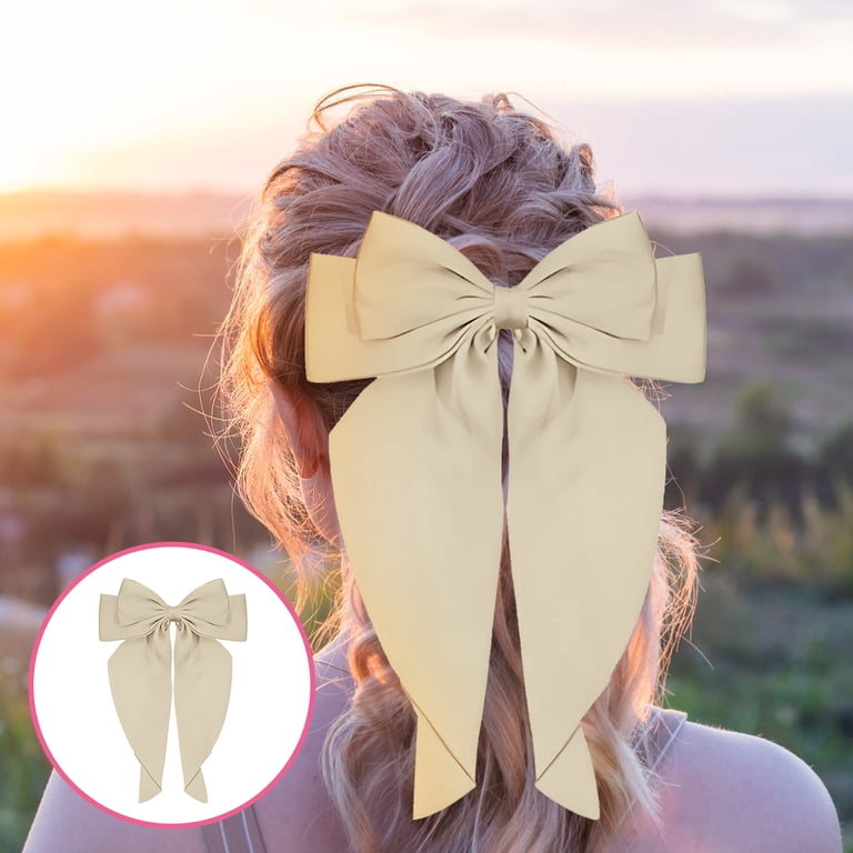 Elegant Bow Hair barrette Amazon.com : 8 Pcs Metal Bow Hair Clips Chic Bows Hair Pins  main image 3