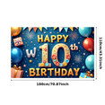 thumbnail image 3 of Colorful Theme Happy Birthday Banner Balloon Decoration Happy Birthday Celebration Banner for Kids Party Indoor Decoration Photo Shoot, 3 of 7