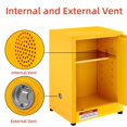 thumbnail image 3 of QinaQin Flammable Safety Cabinet, Galvanized Steel Storage Cabinet, 17 Inches x 17 Inches x 18 Inches, 3 of 7