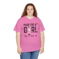 thumbnail image 5 of Play like Girl try to keep up for Clark 22 Basketball fan Unisex Cotton Tee, 5 of 8