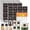 Style 2, variant on 308 Pantry Labels, 280 Preprinted Flour Pasta Lentil Grain Condiment Oil Stickers, 28 Blank Ones, Oil& Resistant, No for Kitchen Containers Jars(White Black)