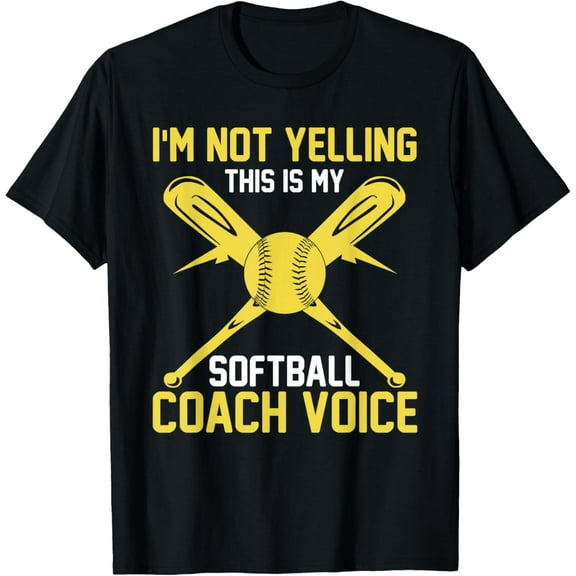 Premium Daily Comfort - Softball Coaching Voice - Assistant Coach Softball T-Shirt
