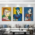thumbnail image 3 of Modern Abstract Wall Art for Living Room, Large Framed Canvas Boho Minimalist Pictures Wall Decor, 11 Pcs Mid Century Famous Art Work Painting for Home Office Hallway Bedroom, 3 of 5