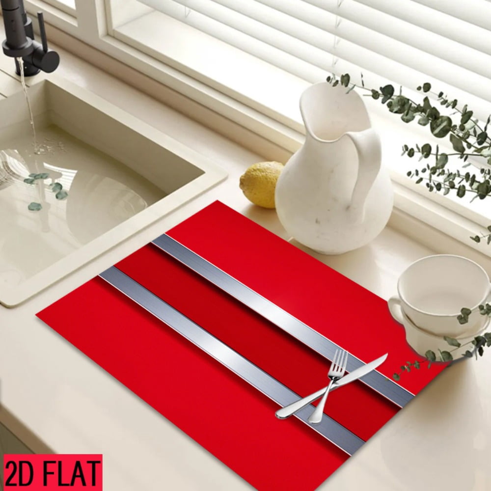 2D flat 1 kitchen stove cover, simple and artistic pattern design, Nordic-style kitchen mat, coffee machine mat, operation counter decoration, the first choice for kitchen gifts. The size is 28.3x20.