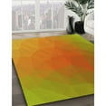 thumbnail image 3 of Ahgly Company Tapis Rond Lavable en Machine Intérieur Transitionnel Marron, 6 Pieds Rond, 3 of 7