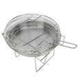 thumbnail image 5 of Gril Barbecue Rond en Acier Inoxydable Mini Pliable, Gril Hibachi Rond Écologique Portable au Charbon avec Grille de Cuisson,, 5 of 5