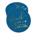 thumbnail image 1 of Inkdotpot 100 Pack Thank You From The New Wedding Favor Paper Tags Craft Real Gold Foil Hang Tags, 1 of 6
