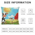 thumbnail image 5 of Chilfamy Farm Cow Animal Throw Pillow Cover Soft Farm Nursery Decor Sheep Decorative Throw Pillowcase Room Decorative Milk Cow Pillow Case Cushion Cover Natural Theme Blue Cushion Case, 5 of 5