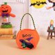 thumbnail image 4 of Happy Halloween Velvet Candy Gift Bag Kids Trick or Treat Goody Tote Pumpkin for Cat Witch for Vampire Handbag Storage Bucket Portable Basket Party Fa, 4 of 5