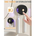 thumbnail image 4 of Sentryse Toothbrush Holder, Electric UV Toothbrush Cleaner, 2 Cups Tooth Brush Holder Wall Mounted Bathroom Decor, Black, 4 of 8