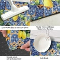 thumbnail image 3 of Yellow Lemon Fruit Clusters Blue Pattern Kitchen Rug Mat,Kitchen Runner Rugs Non Skid Washable,Decorative Kitchen Floor Mats for Kitchen,Sink,Laundry,17"X47", 3 of 5