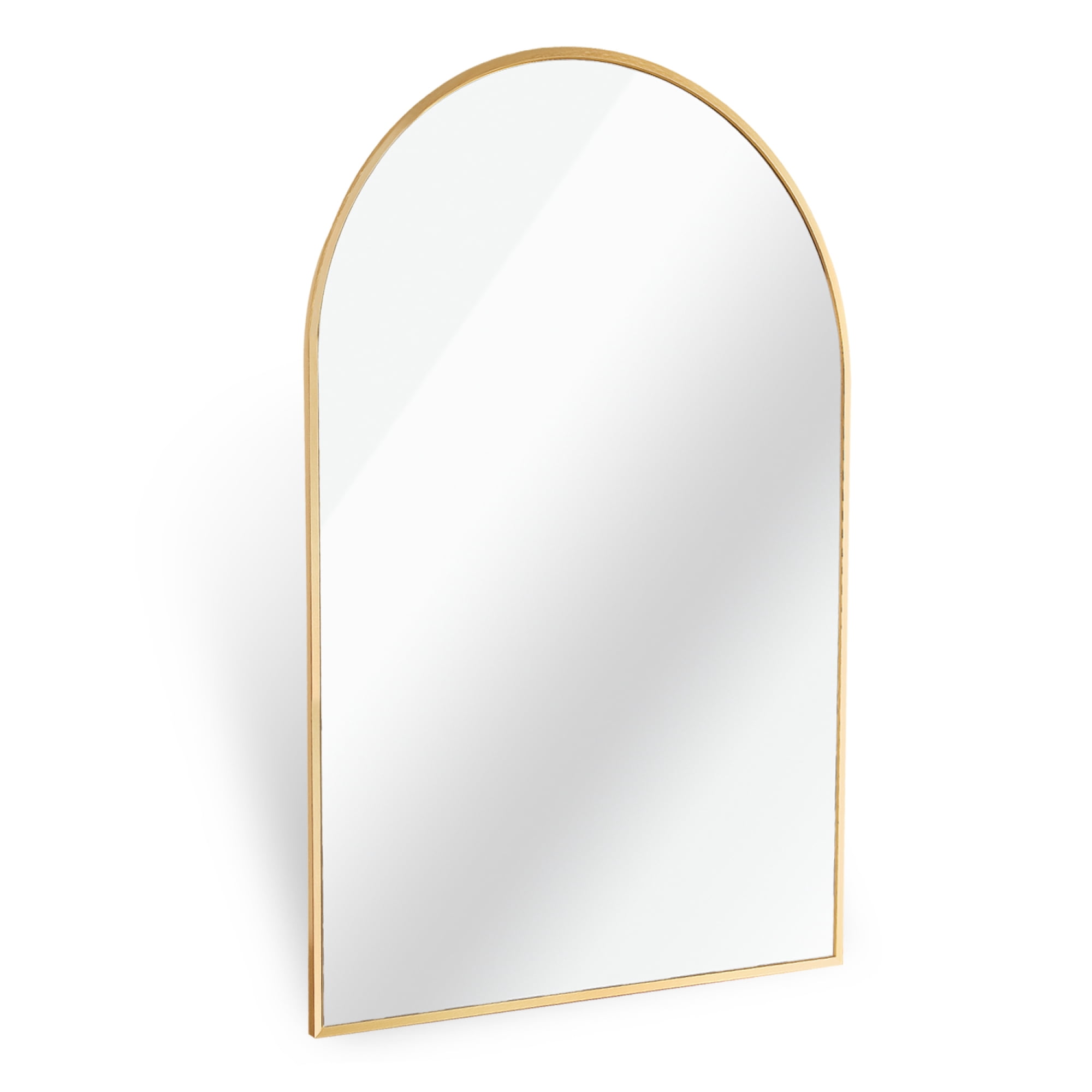 24"x 36" Bathroom Mirror, Arched Vanity Mirrors,Gold