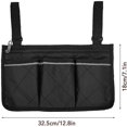 thumbnail image 3 of BR Bolsas laterales reflectantes azules para reposabrazos de silla de ruedas: almacenamiento conveniente para el hogar, el exterior y el carrito de bebé, 3 of 3