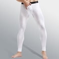 thumbnail image 5 of Mikilon Men Solid Casual Tight Base Breathable Mid Waist Keep Warm Ankle-Length Pants, 5 of 5