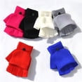 thumbnail image 6 of TELOLY 2026 New Fingerless Gloves for Women, Solid Color Fingerless Gloves, Leisure Gloves, Flip Hand Warmer Fingerless Winter Gloves, Wrist Cover for Adults, 6 of 8