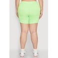 thumbnail image 5 of Womens Plus Size Caged Mesh Detail Side Pocket Bike Shorts, 5 of 6