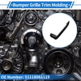 thumbnail image 2 of Recubrimiento de Rejilla de Parachoques Frontal Izquierdo Único para Bmw G12/7 Series M 2017-2018, 2 of 6