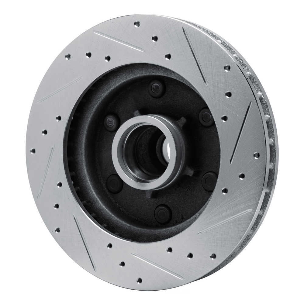 Dynamic Friction Company 631-48011L DFC Brake Rotor - Drilled And Slotted - Silver