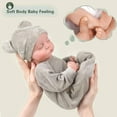 thumbnail image 4 of BABESIDE 20" Adorable Reborn Baby Doll Green Suit Sleeping Infant Boy with Soft Cloth Body Real Life Newborn Baby Dolls with Toy Accessories Gift for Collection & Kids Age 3+, 4 of 7