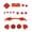 Transparent Red[cite: 1], variant on BIMZUC Full Buttons Mod Kits Trigger Module Set for XBOX Series X & S Controller Transparent Purple Replacement Gaming Console Parts Accessories 4.33 inches / 11 cm[cite: 1]
