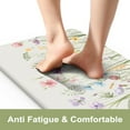 thumbnail image 2 of Anti Fatigue Kitchen Mat for Floor, Farmhouse Floral Kitchen Rugs Sets of 2, Kitchen Floor Mats Non-Slip, Cushioned Standing Mat for Sink, Laundry, Desk, Home White 17"x47"+17"x29", 2 of 6