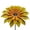 Yellow, variant on Garden Stakes Metal Flower Art Outdoor Courtyard Ornament Metal Sculpture Gift for Mom