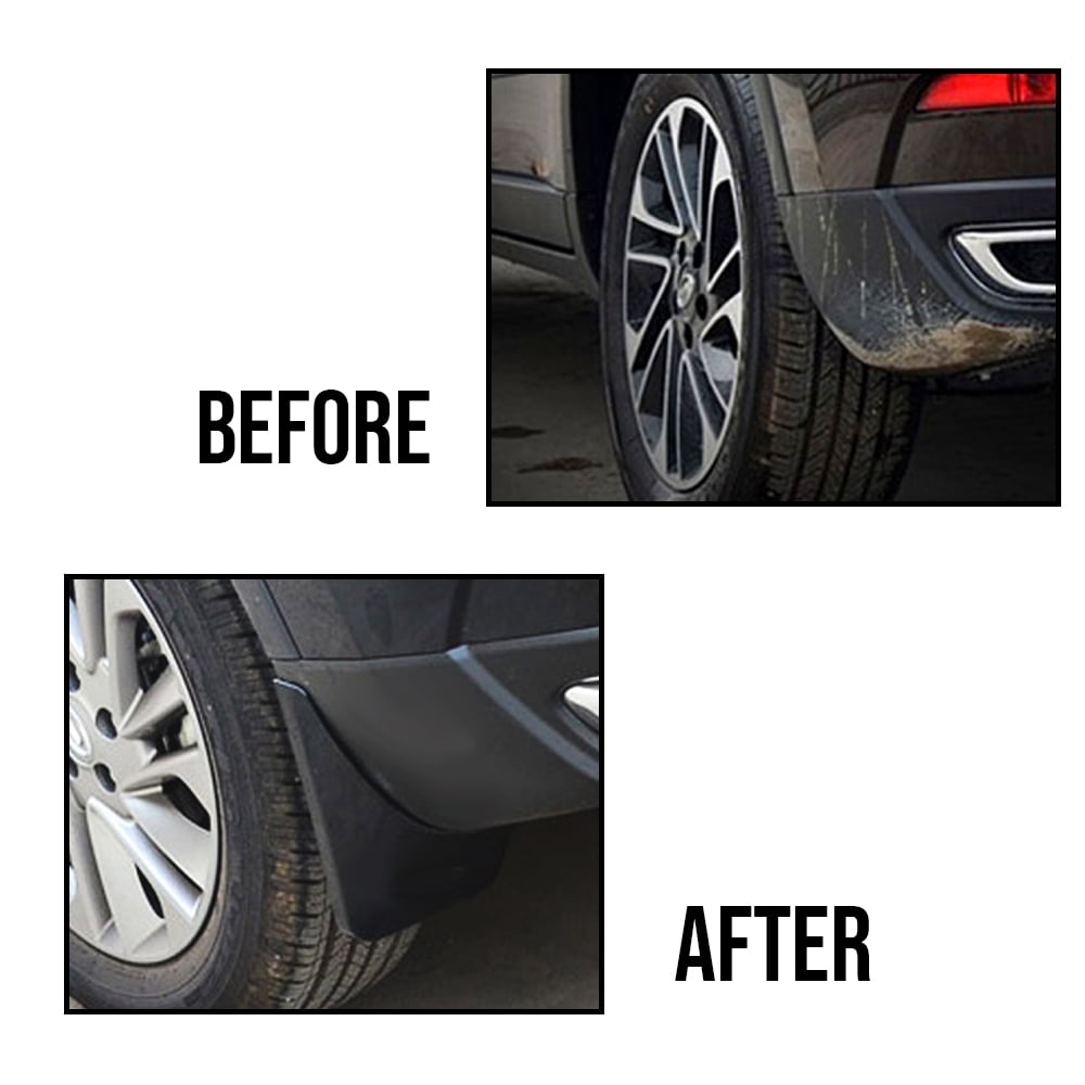CROSSDESIGN Front&Rear Splash Guards Mud Flaps w/Wheel Lips Fit for Ford F150 2004-2014