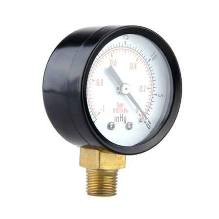 Mobutofu 1Pcs Metal Vacuum Pressure Gauge for Air Compressor Tools and Industrial Use 2.95Inch * 1.97Inch * 0.98Inch
