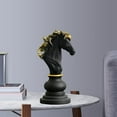 thumbnail image 5 of Resin Chess Statue Sculpture Ornaments Modern Figurine Crafts Table Games Accessories for Home Decoration Table Cabinet Arrangement Knight, 5 of 7