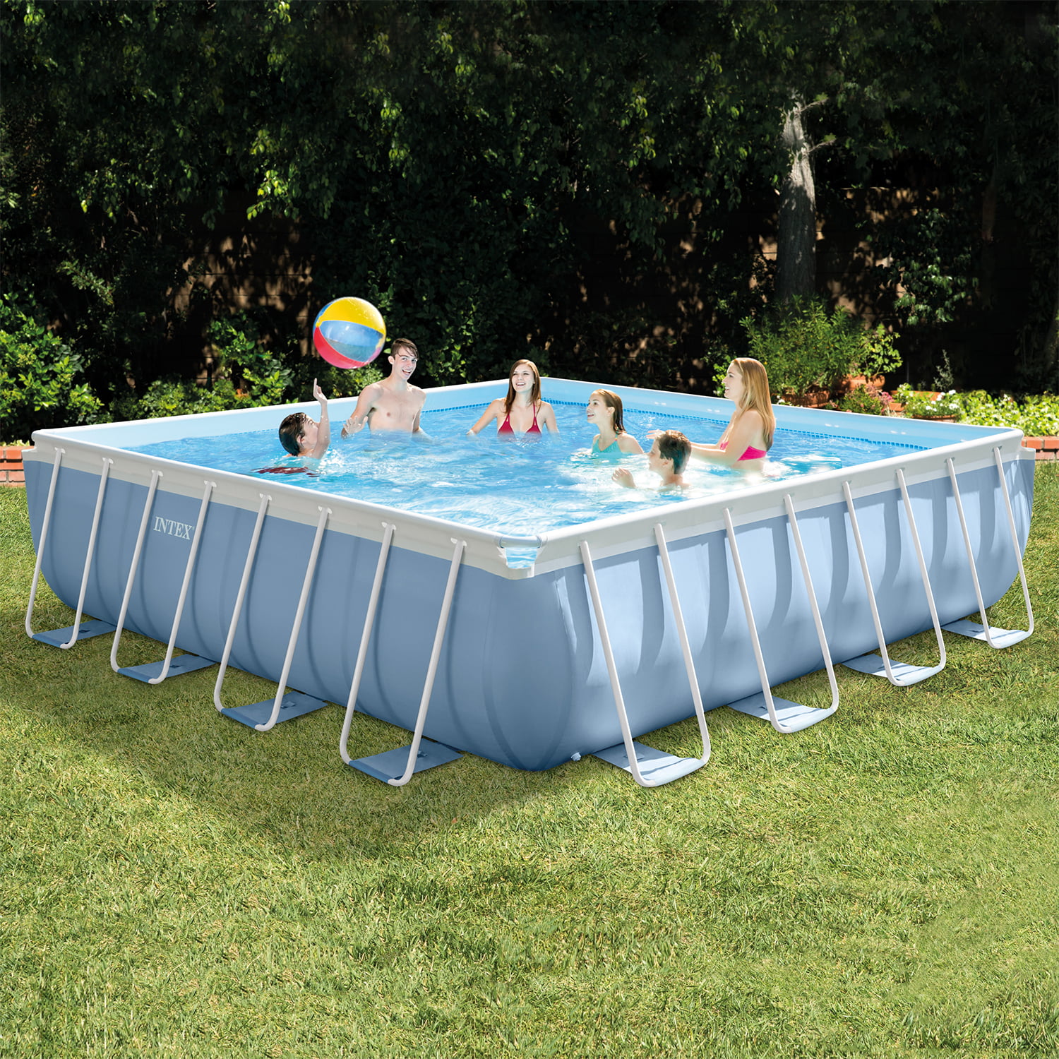 Modern Intex Above Ground Swimming Pools for Simple Design