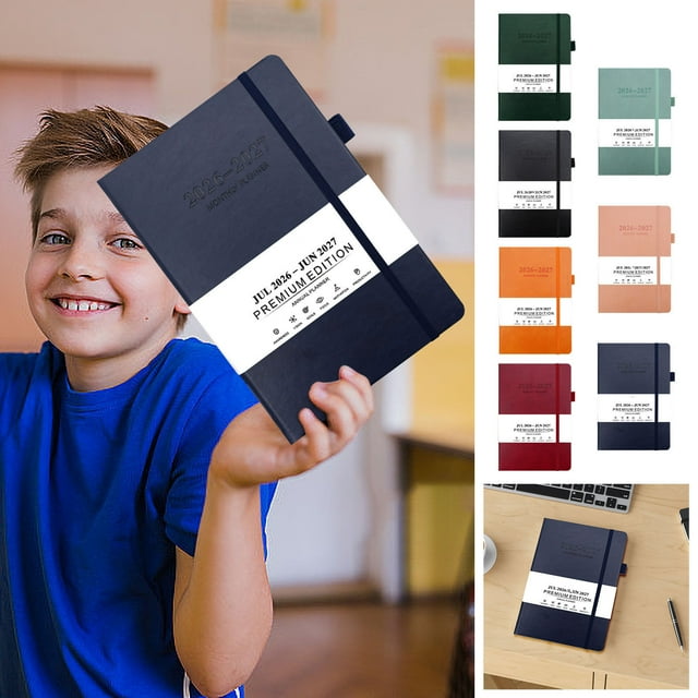 2026-2027 Planificador Bilingüe A5 - Planificador Académico Mensual Semanal en inglés y chino para estudiantes y profesionales, Papel grueso sin sangrado, Organizador compacto