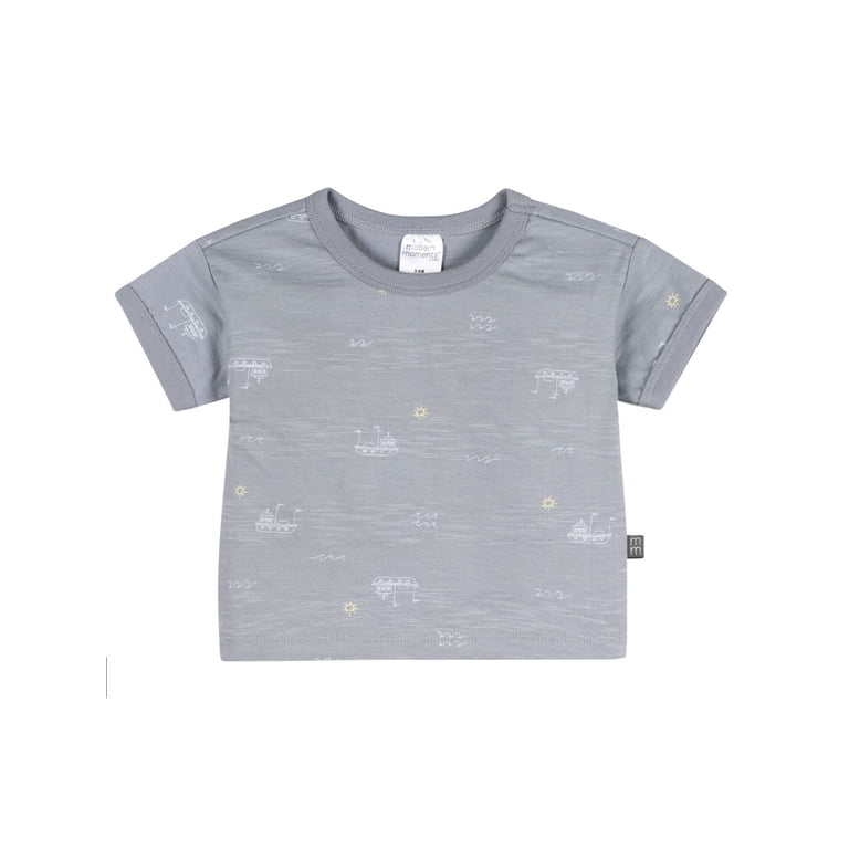 Modern Moments Gerber Baby Boy Organic Short Sleeve Top photo 1