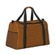 thumbnail image 2 of Balery Black And Orange Houndstooth Bolsa de Gimnasio para Mujeres, Bolsa de Viaje con Bolsillo Húmedo, Bolsa de Fin de Semana para Mujeres, Bolsa de Viaje Resistente al Agua, 2 of 7