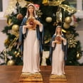 thumbnail image 4 of Zayton Virgin Mary Statue Sacred Heart Figure Resin Sculpture Savior Figurine Catholic Religious Decoration 13 inch, 4 of 7