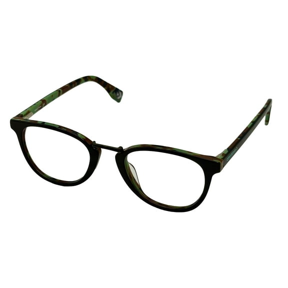 Converse Ophthalmic Mens Soft Square Green Camo Plastic Frame Q314 48mm