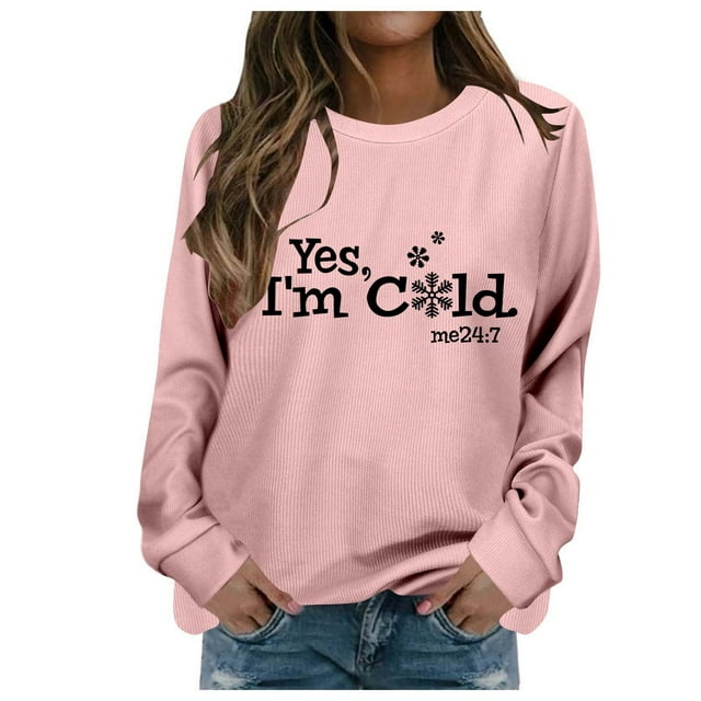 WEAIXIMIUNG Robe Sweat-Shirt Surdimensionnée Manches Courtes Automne et Hiver Imprimé Lettre Col Rond Épaule Manches Longues Pull Décontracté (4)